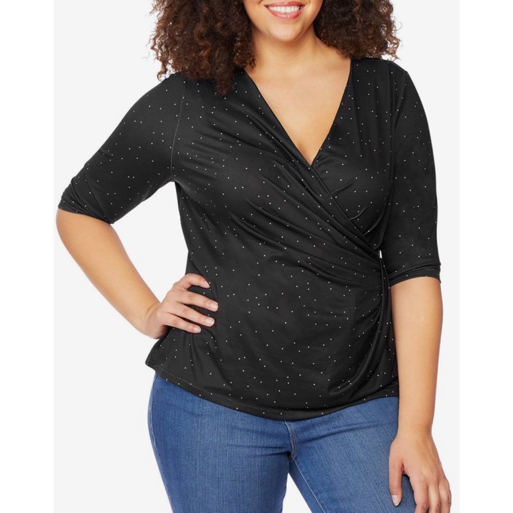 Rebel Wilson x Angels V-Neck Wrap Top